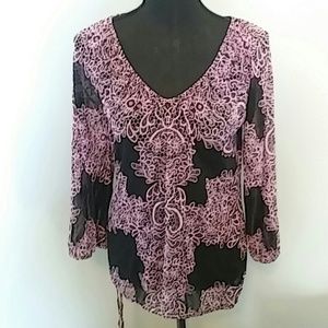 INC womens blouse with elastic waist